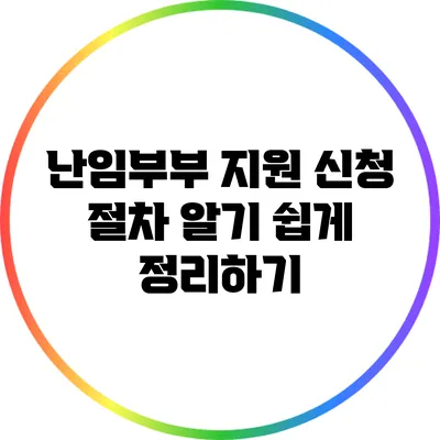 난임부부 지원 신청 절차: 알기 쉽게 정리하기